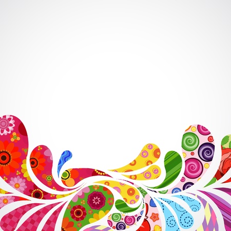 Floral and ornamental item background.のイラスト素材