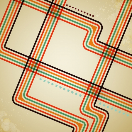 abstract vector retro lines backgroundのイラスト素材