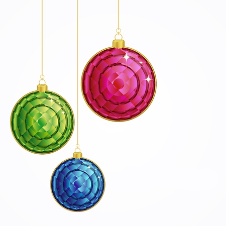 Vector Christmas Background with balls.のイラスト素材