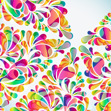 Abstract colorful arc-drop background. Vector.のイラスト素材
