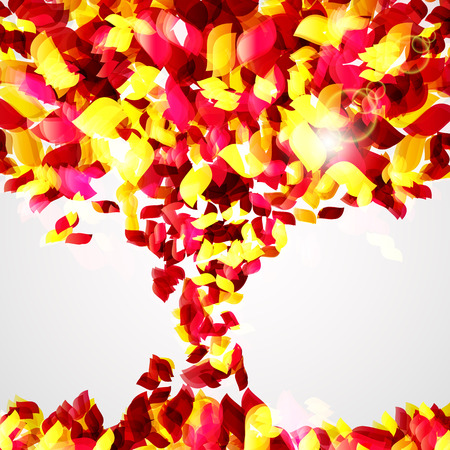 Abstract red-yellow backgroundのイラスト素材