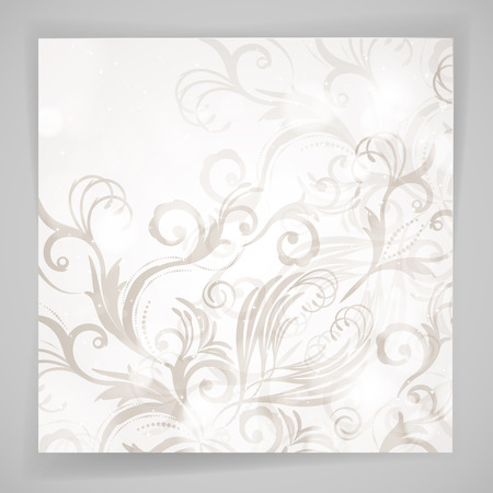 Abstract vector floral background with oriental flowers.のイラスト素材