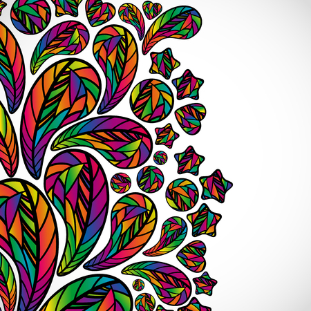 Abstract background with colorful design elements.のイラスト素材