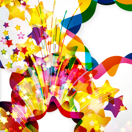 Abstract background with stars.のイラスト素材