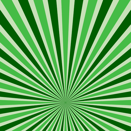 Abstract retro rays green background.のイラスト素材