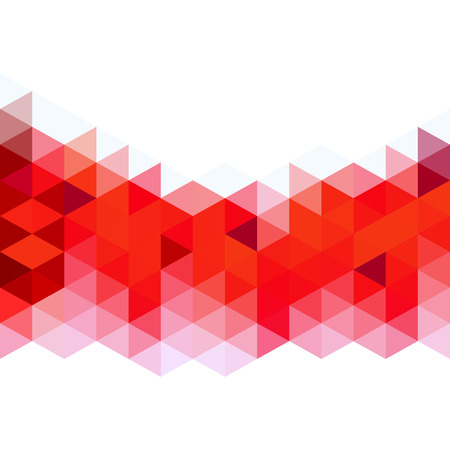 Abstract red triangles mosaic background. Design with place for text.のイラスト素材