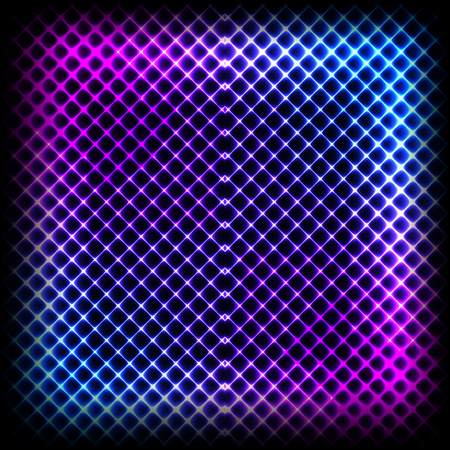 Colorful neon diagonal background, vector abstract illustration.のイラスト素材