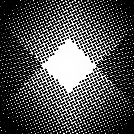 Halftone abstract vector black dots design element isolated on a white background.のイラスト素材