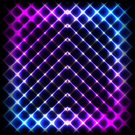 Colorful neon diagonal background, vector abstract illustration.のイラスト素材