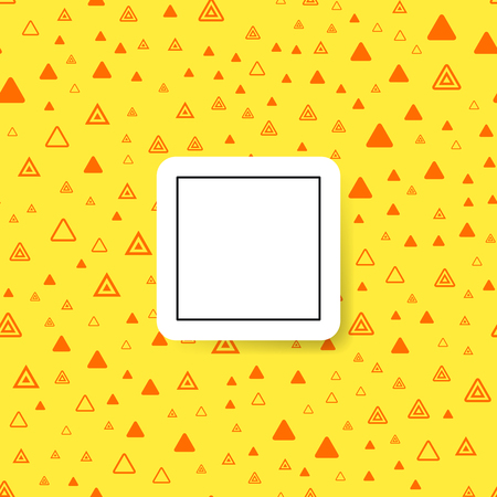 Bright material color seamless background set, cards with abstract geometric elements, patterns fashion trend. Vector.のイラスト素材