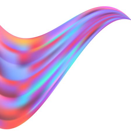 Holographic blurred background, neon color abstract design. Vector illustrationのイラスト素材