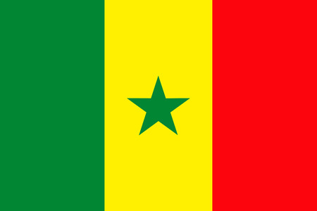 Flag of Senegal vector illustrationのイラスト素材