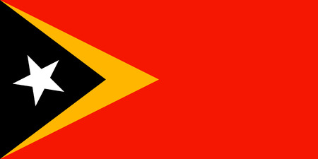 Flag of East Timor. Symbol of Independence Day, souvenir sport game, button language, icon.のイラスト素材