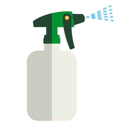 Garden bottle of spray toxic chemicals, vector icon, flat style.のイラスト素材