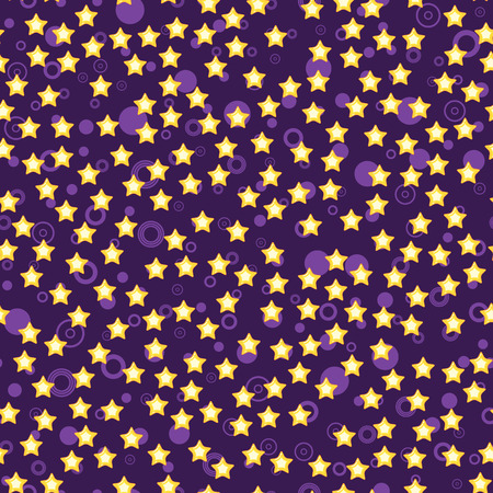 Star seamless pattern on white background. Paper print design. Abstract retro vector illustration. Trendy textile, fabric, wrapping. Modern space decoration.のイラスト素材