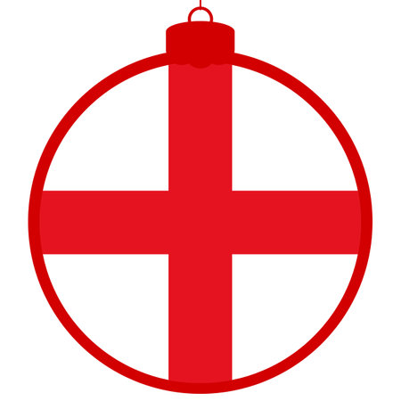 USA flag - Christmas ball. Happy New Year and Merry Christmas card.のイラスト素材