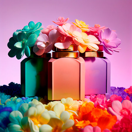 floristry flowers background, ai generationの素材