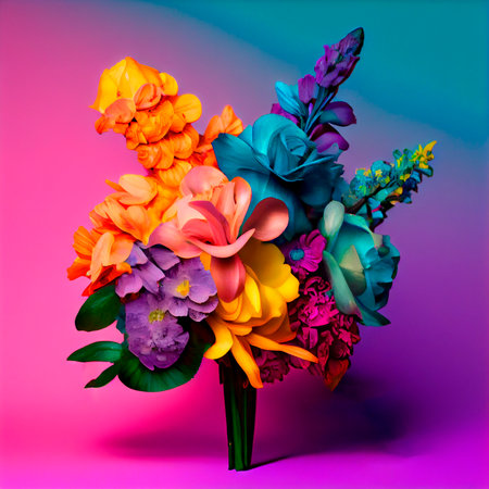 floristry flowers background, ai generationの素材