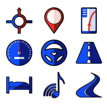 Travel icon setのイラスト素材