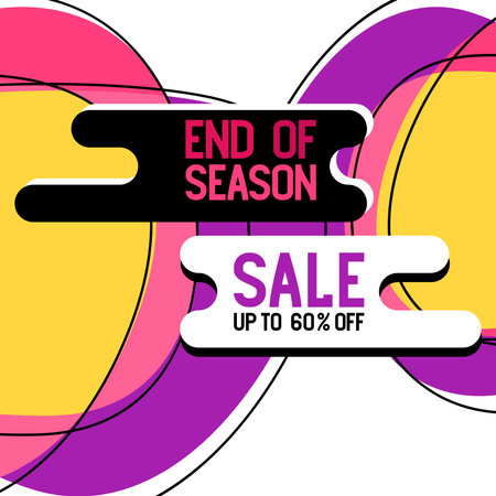 Sale organic shapes background. Up to 60% off.Label cloud design.のイラスト素材