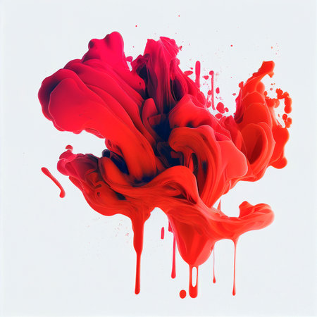 red stains background, paint, ai generationの素材