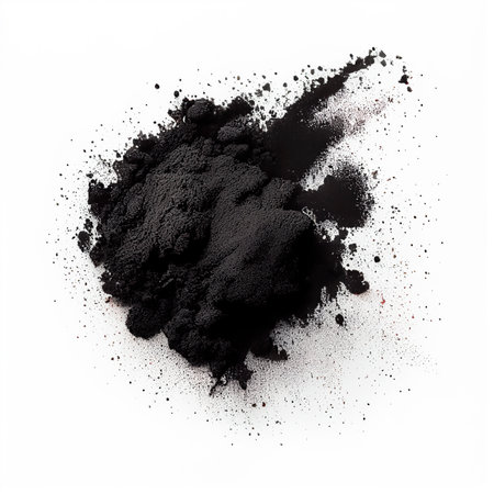 black powder background, ai generationの素材