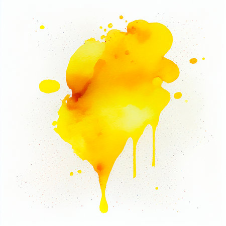 yellow stains background, watercolor, ai generationの素材