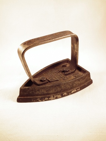 Antique iron, retro tecnology colection of my parentsの写真素材