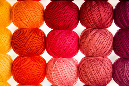 Yarn background pictureの写真素材