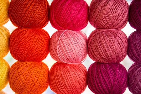 Yarn background pictureの写真素材