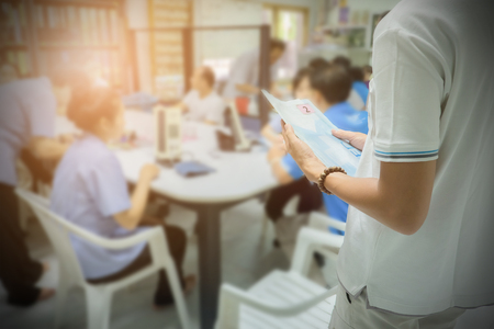 Meeting Corporate Success Brainstorming Teamwork Concept.selective focus. vintage filter effect.の写真素材