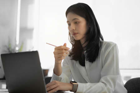 Fund managers researching and analysis Investment stock market at home office
