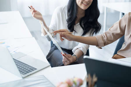 Fund managers team consultation and discuss about analysis Investment stock market. Finance tax meeting concept.の写真素材