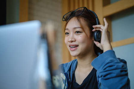 E-learning ,online ,education and internet social distancing protect from COVID-19 viruses concept....