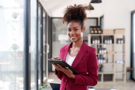 Financial analyst analyzes business people investment consultant analyzing company financial report...