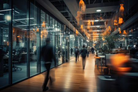 Business office decorate Halloween theme. Generative AIの素材