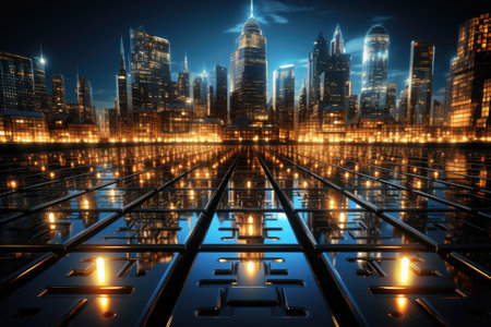 Worldwide investment, trade and exchange concept. Generative AIの素材