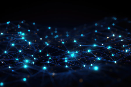 Cloud computing transfer big data on internet. futuristic digital technology .Generative AIの素材