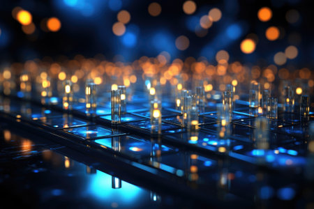 Cloud computing transfer big data on internet. futuristic digital technology .Generative AIの素材