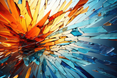 Abstract sparkle colourful background. Futuristic background. Generative AIの素材