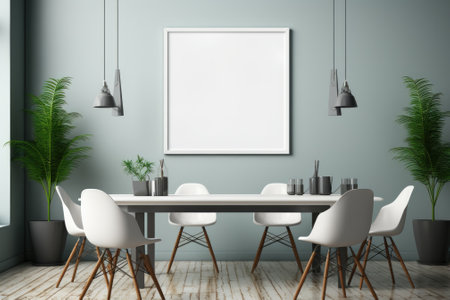 Mock up Corporate branding frame. isolate background. Generative AIの素材