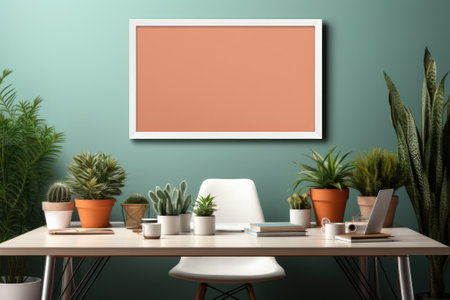 Mock up Corporate branding frame. isolate background. Generative AIの素材