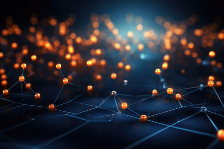 Abstract futuristic technology background. light line design Generative AIの素材