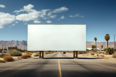 Mock up Corporate branding billboard. isolate background. Generative AIの素材