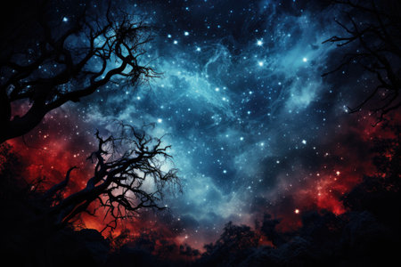 Space or Galaxy colourful background. Generative AIの素材