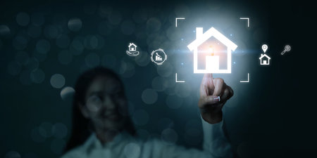 Real estate investment, Buy, own, and sell properties for profit, real estate marketの写真素材