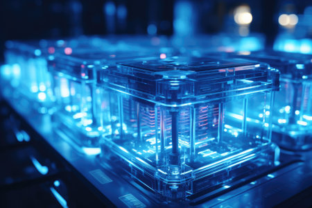 Cloud computing transfer big data on internet. futuristic digital technology .Generative AIの素材