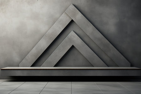 Abstract Minimal background with dark and grey. Generative AIの素材