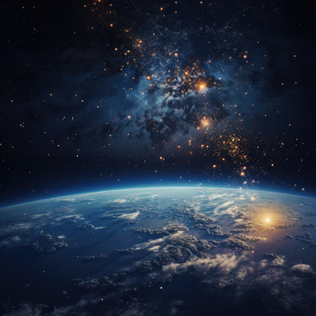 Galaxy Space. cosmos and star background. Generative AIの素材