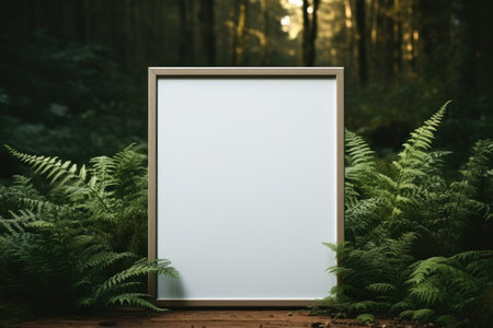 Picture frame blank screen for advertising. Generative AIの素材